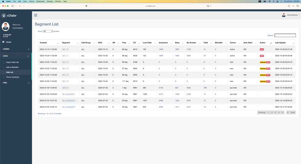 xDialer reporting and outbound performance dashboard